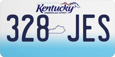 KY license plate 328JES