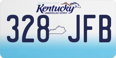KY license plate 328JFB