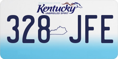 KY license plate 328JFE