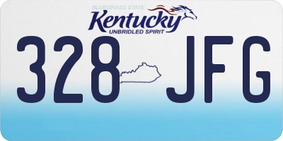 KY license plate 328JFG