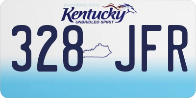 KY license plate 328JFR