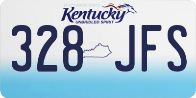KY license plate 328JFS