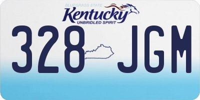 KY license plate 328JGM