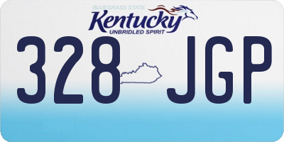 KY license plate 328JGP