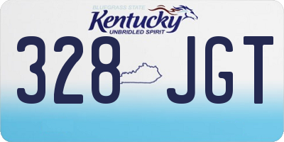 KY license plate 328JGT