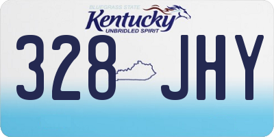 KY license plate 328JHY