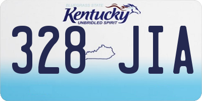 KY license plate 328JIA