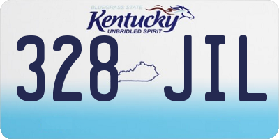 KY license plate 328JIL