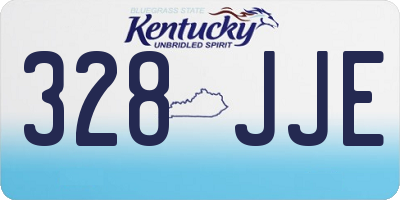 KY license plate 328JJE