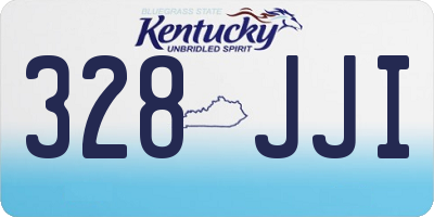 KY license plate 328JJI