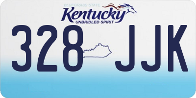 KY license plate 328JJK