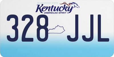 KY license plate 328JJL