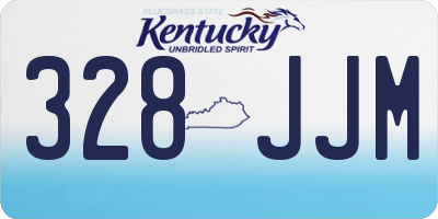 KY license plate 328JJM