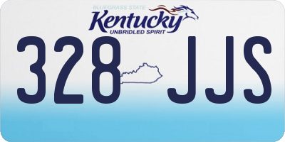 KY license plate 328JJS