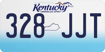 KY license plate 328JJT