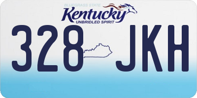 KY license plate 328JKH