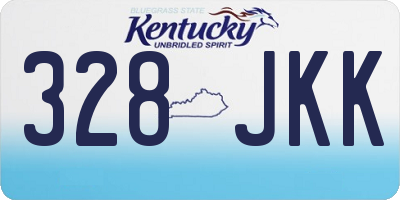 KY license plate 328JKK