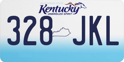 KY license plate 328JKL
