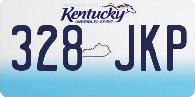 KY license plate 328JKP