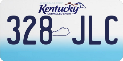 KY license plate 328JLC