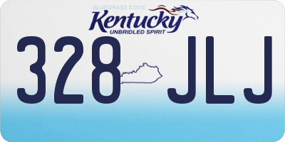 KY license plate 328JLJ