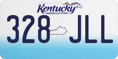 KY license plate 328JLL