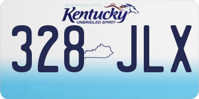 KY license plate 328JLX