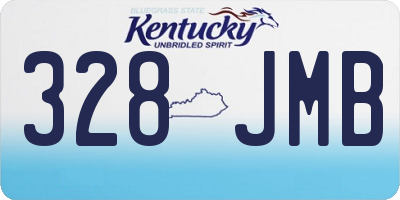 KY license plate 328JMB