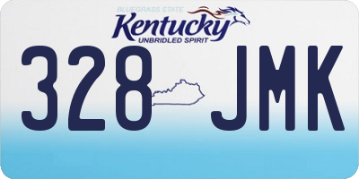 KY license plate 328JMK