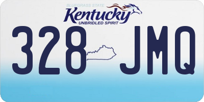 KY license plate 328JMQ