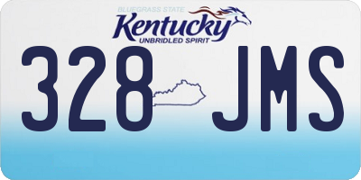 KY license plate 328JMS