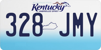 KY license plate 328JMY