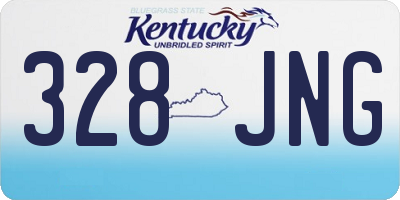 KY license plate 328JNG
