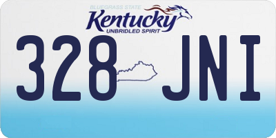 KY license plate 328JNI