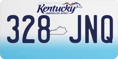 KY license plate 328JNQ