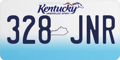 KY license plate 328JNR