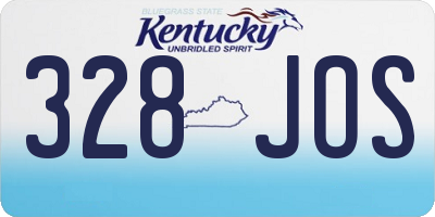 KY license plate 328JOS
