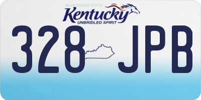 KY license plate 328JPB