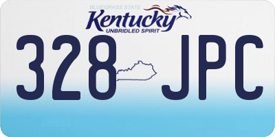 KY license plate 328JPC