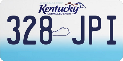 KY license plate 328JPI