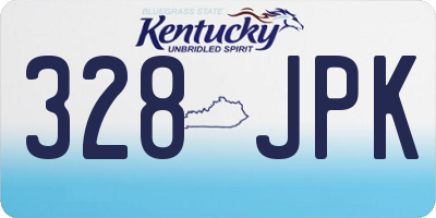 KY license plate 328JPK