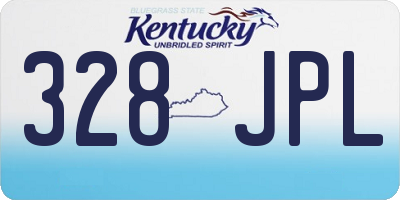 KY license plate 328JPL