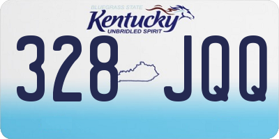 KY license plate 328JQQ