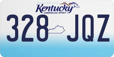 KY license plate 328JQZ