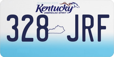 KY license plate 328JRF
