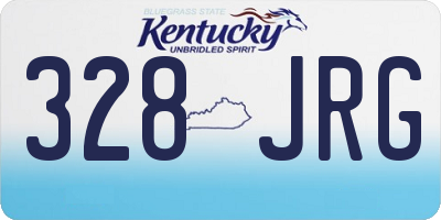 KY license plate 328JRG