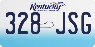 KY license plate 328JSG