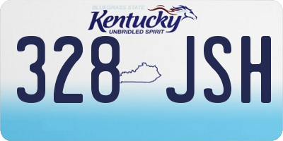 KY license plate 328JSH