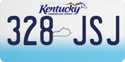 KY license plate 328JSJ