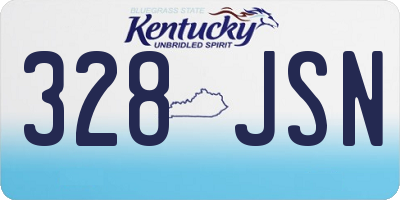 KY license plate 328JSN
